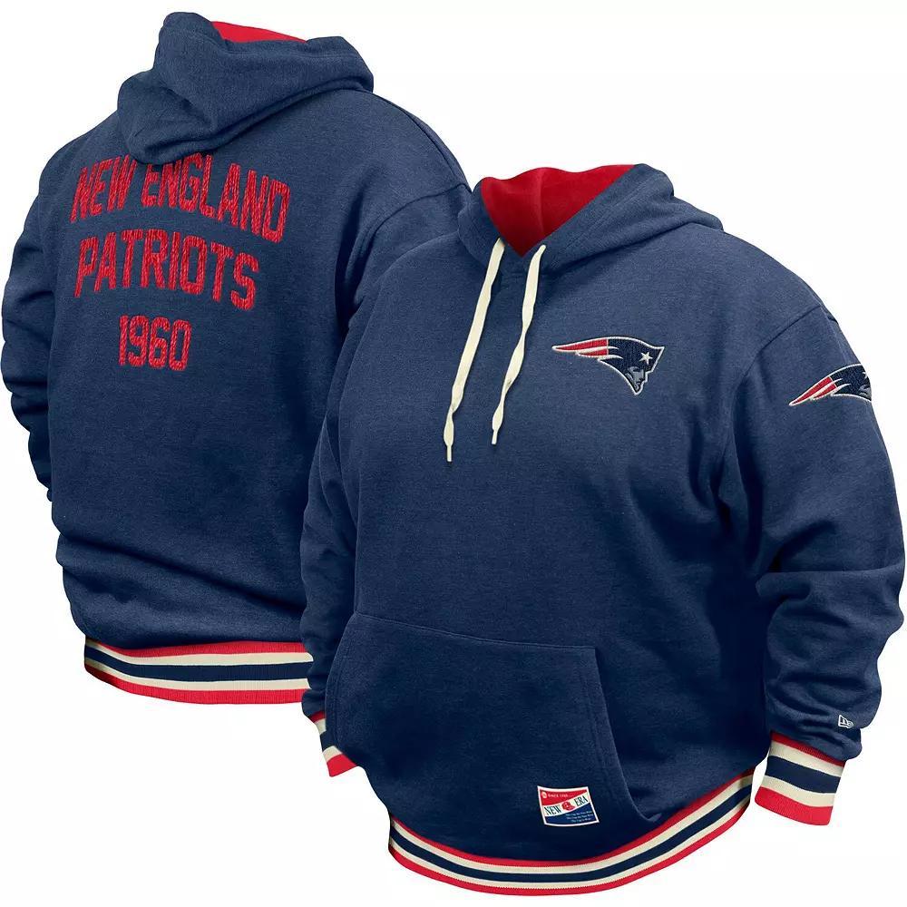 Men's New Era Navy New England Patriots Big & Tall NFL Pullover Hoodie, Size: 4XB, Blue Product Image