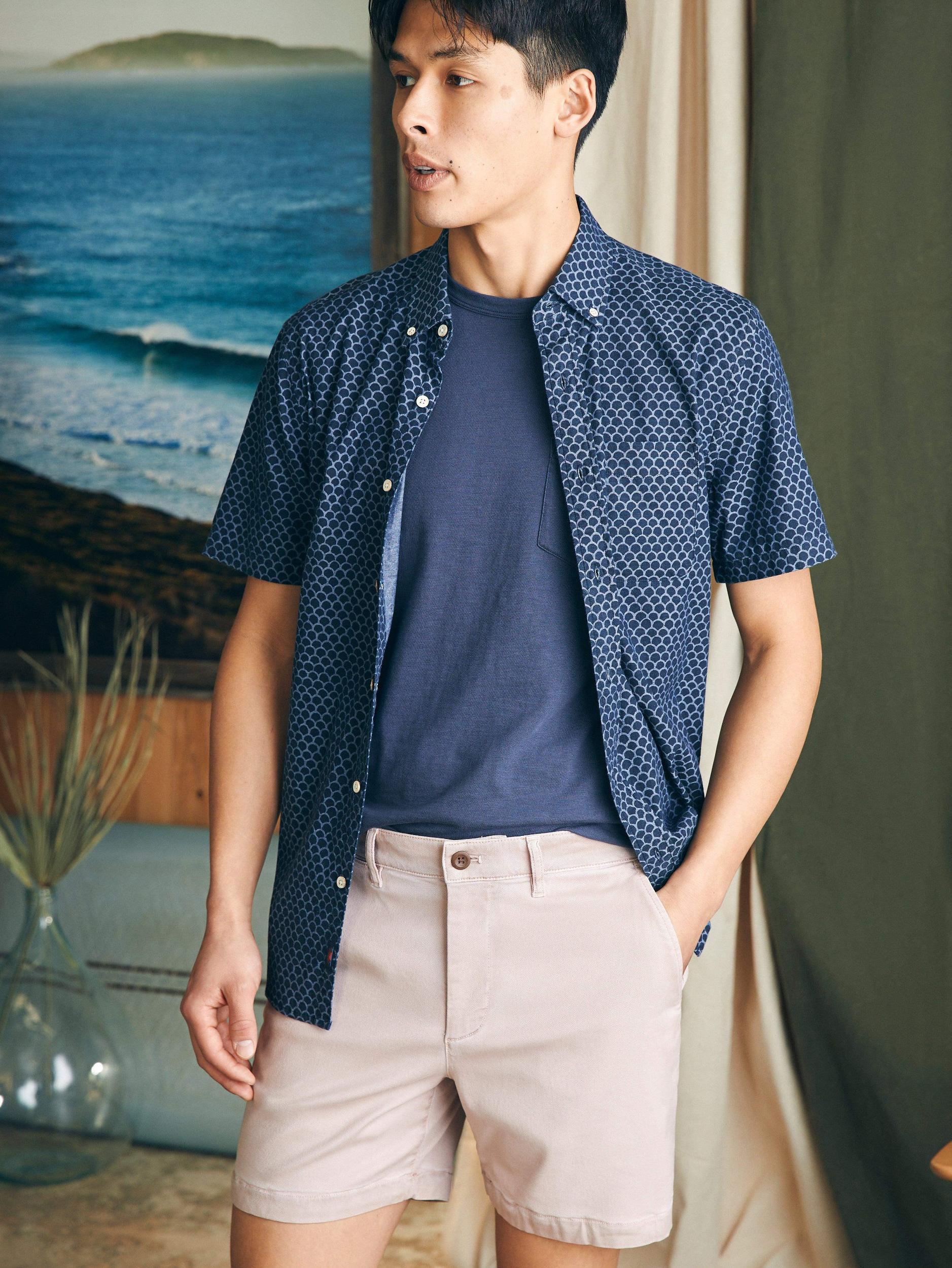 Coastline Stretch Chino Short (6" Inseam) - Spring Quartz Male Product Image