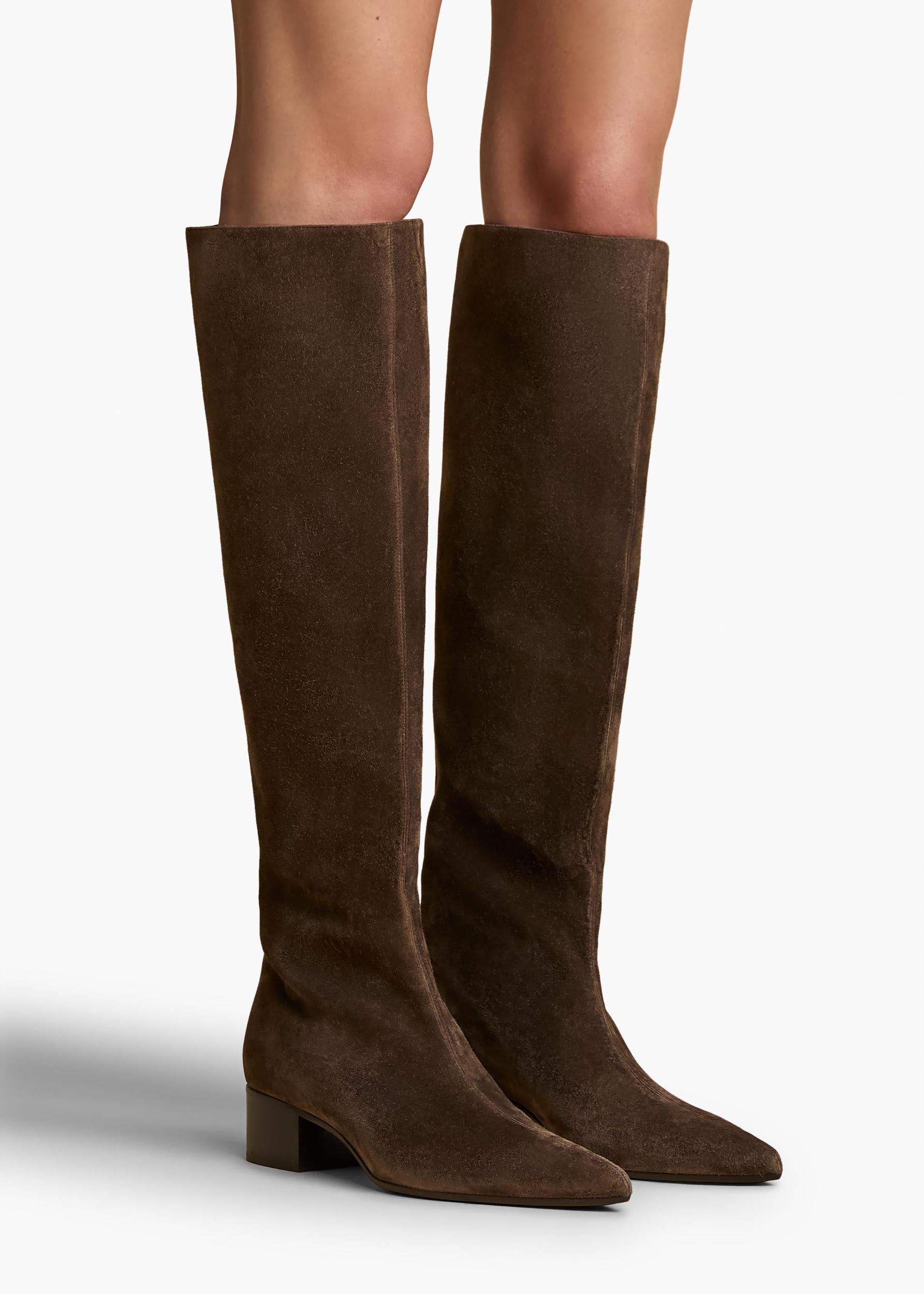 Andee Knee-High Boot in Ebano Suede Product Image