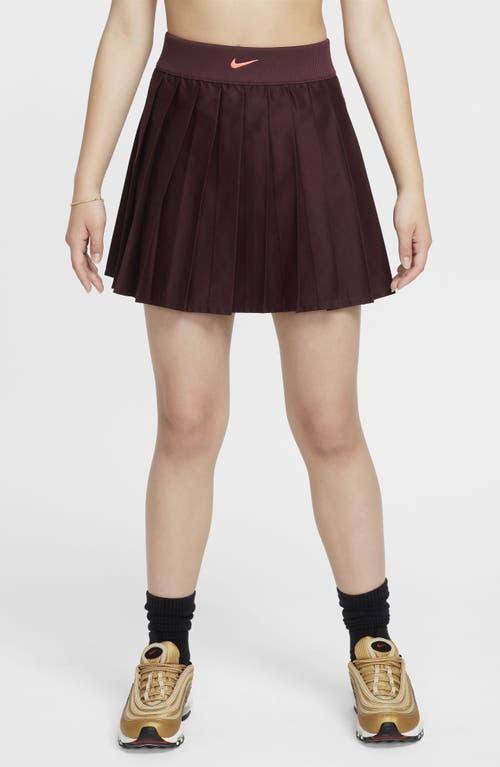Nike Kids' Sportswear Pleated Skirt in Burgundy Crush/Hot Punch at Nordstrom Product Image