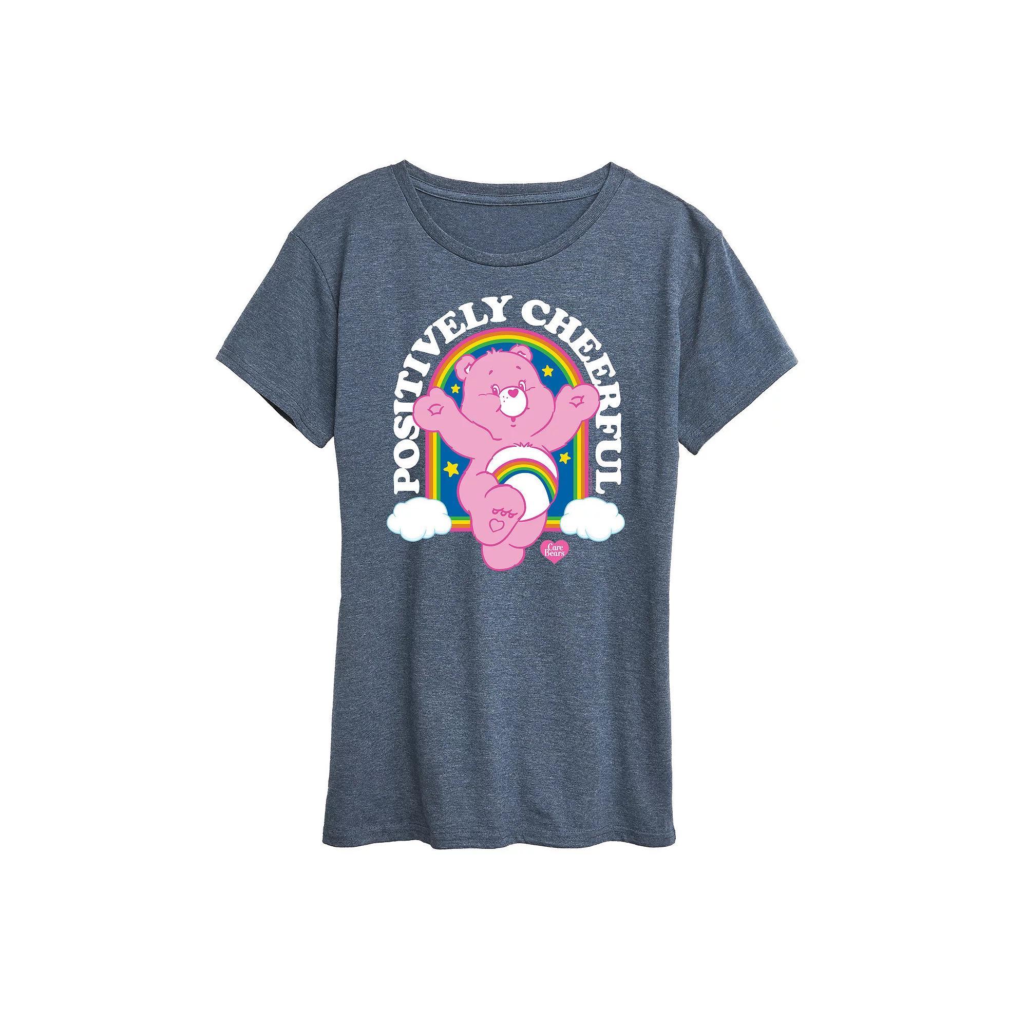 Womens Care Bears Positively Cheerful Graphic Tee, Girls Product Image