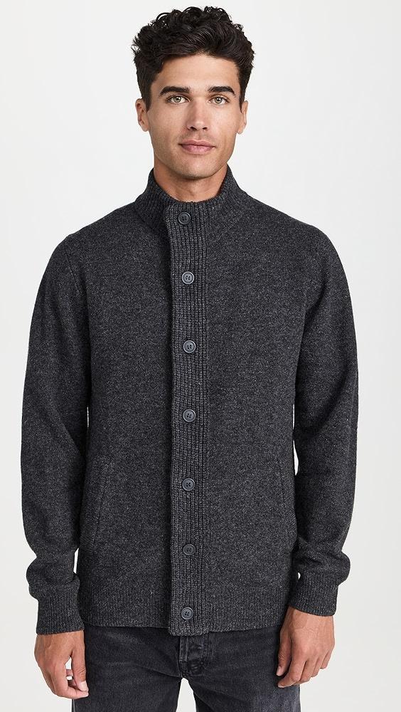 Barbour Barbour Essential Patch Zip Through Knitted Sweater | Shopbop Product Image
