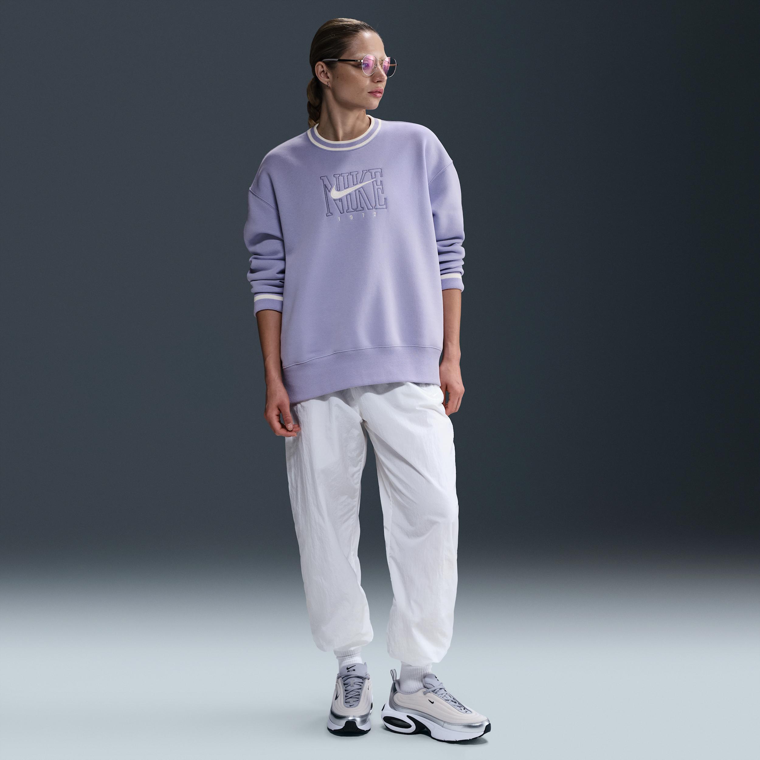 Nike Sportswear Phoenix Fleece Women's Oversized Graphic Crew-Neck Sweatshirt Product Image