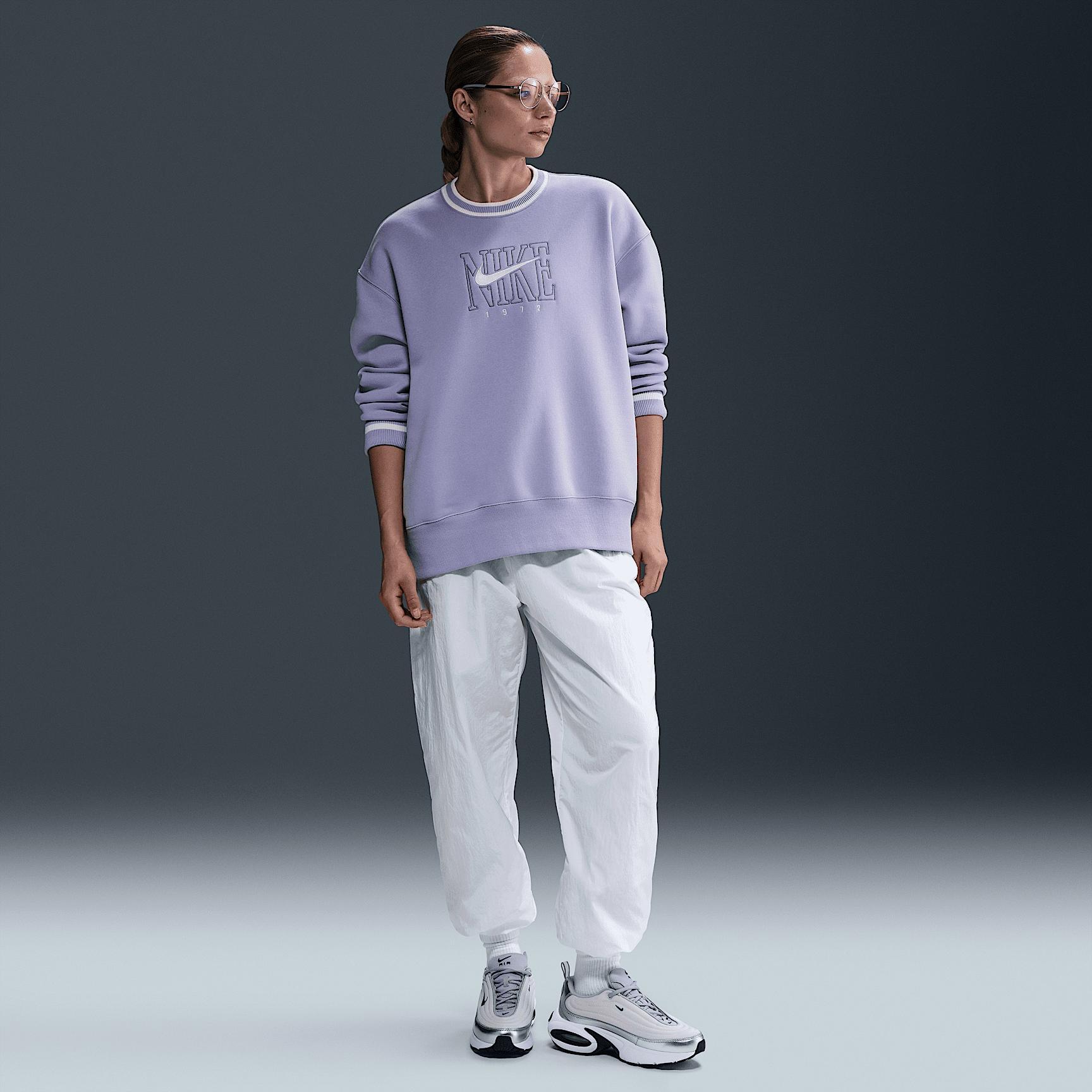 Nike Sportswear Phoenix Fleece Women's Oversized Graphic Crew-Neck Sweatshirt Product Image