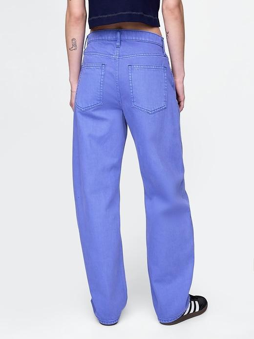 High Rise Barrel Jeans Product Image