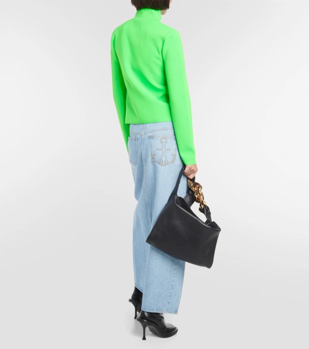 JW ANDERSON Knitted Sweater In Green Product Image