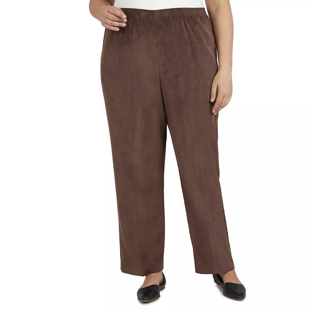 Plus Size Alfred Dunner Classics Pull-On Straight-Leg Pants, Women's, Size: 24W Short Product Image