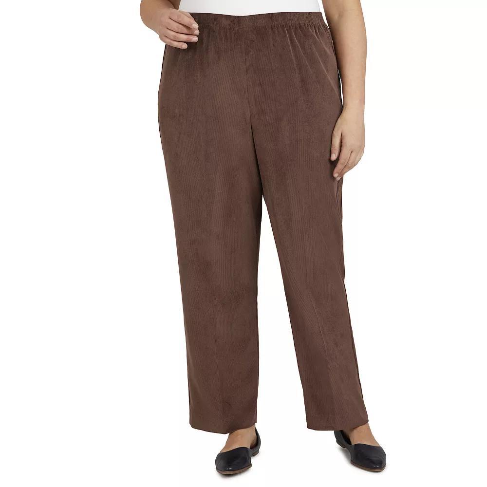 Plus Size Alfred Dunner Classics Pull-On Straight-Leg Pants, Women's, Size: 24W Short Product Image