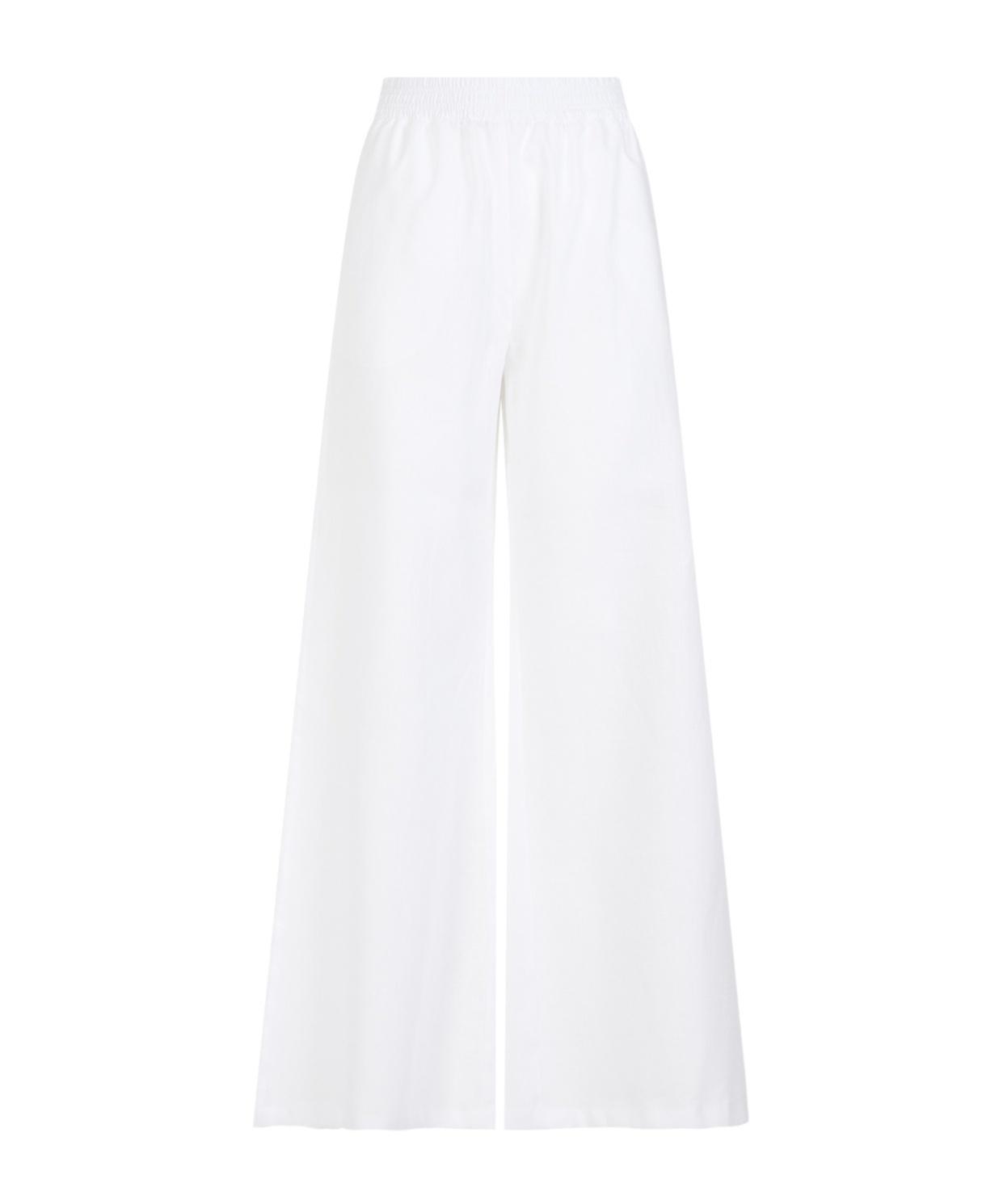FABIANA FILIPPI Wide-leg Linen Trousers In White Product Image