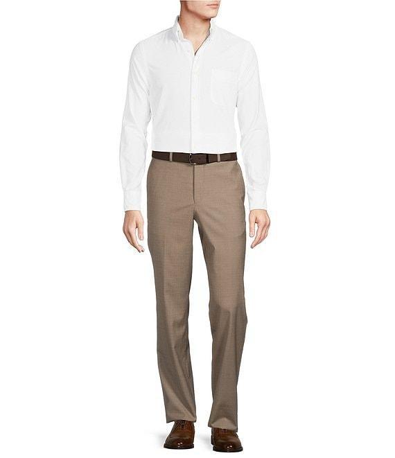 Cremieux Modern Fit Flat Front Sharkskin Pattern Dress Pants Product Image