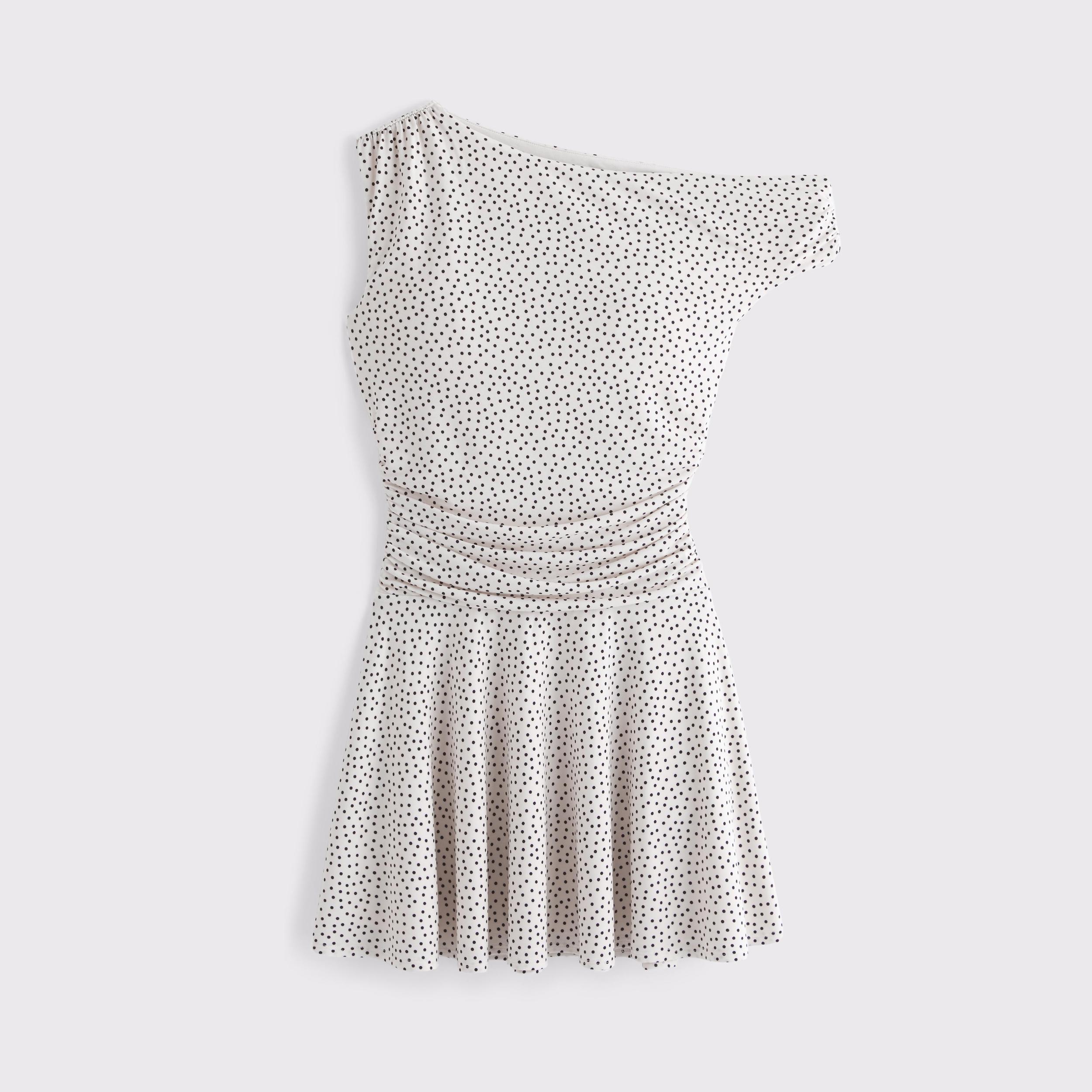 Bra-Free One-Shoulder Mini Dress Product Image