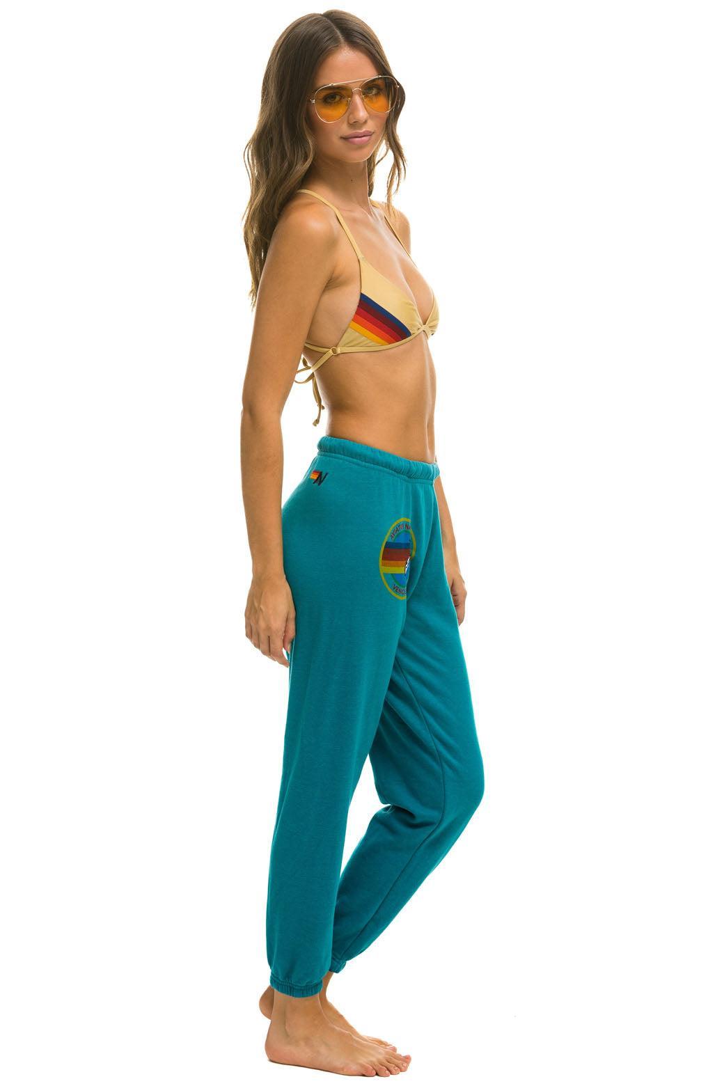 AVIATOR NATION SWEATPANTS - TEAL Female Product Image