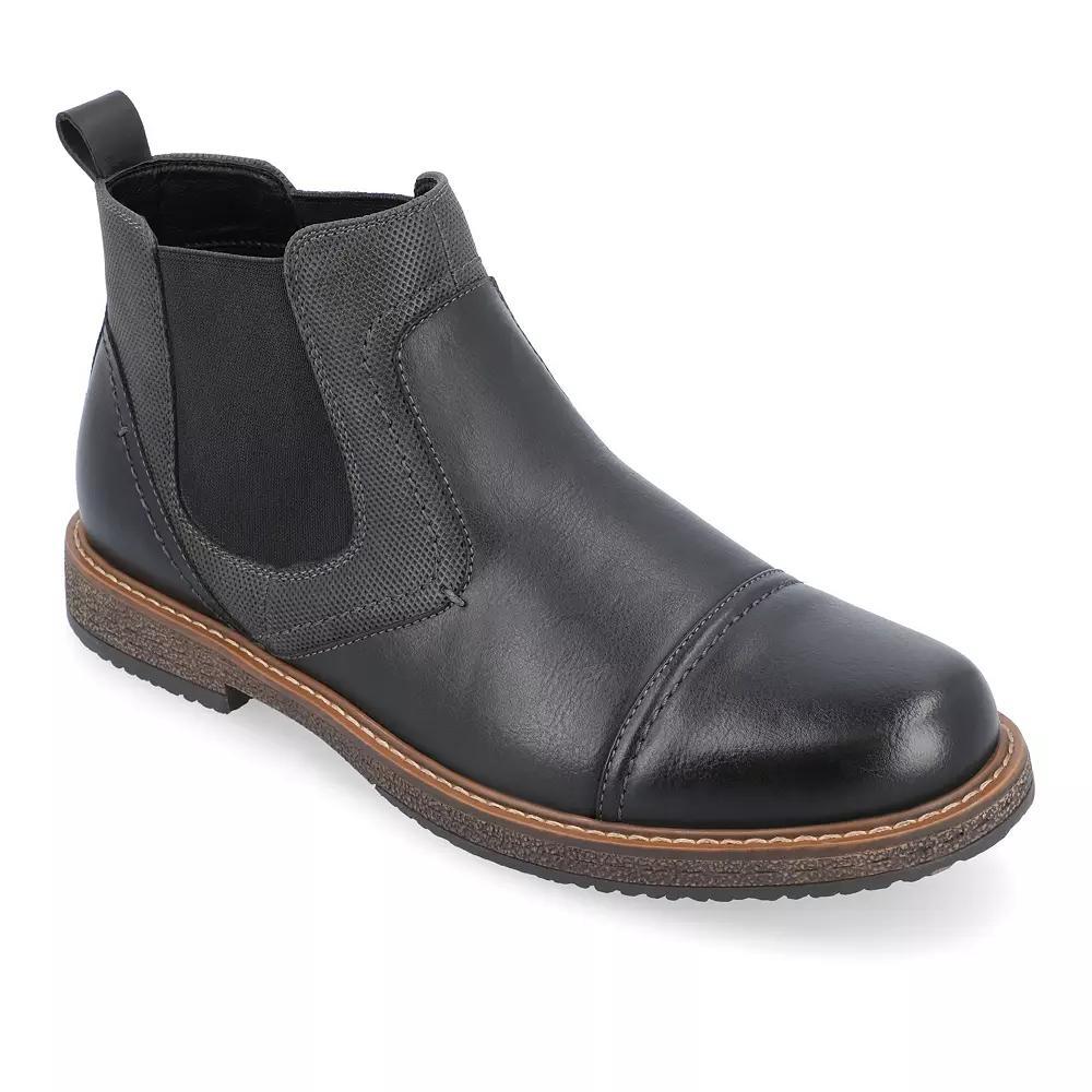 VANCE Lancaster Chelsea Men's Ankle Boots, Size: 10, Black Product Image