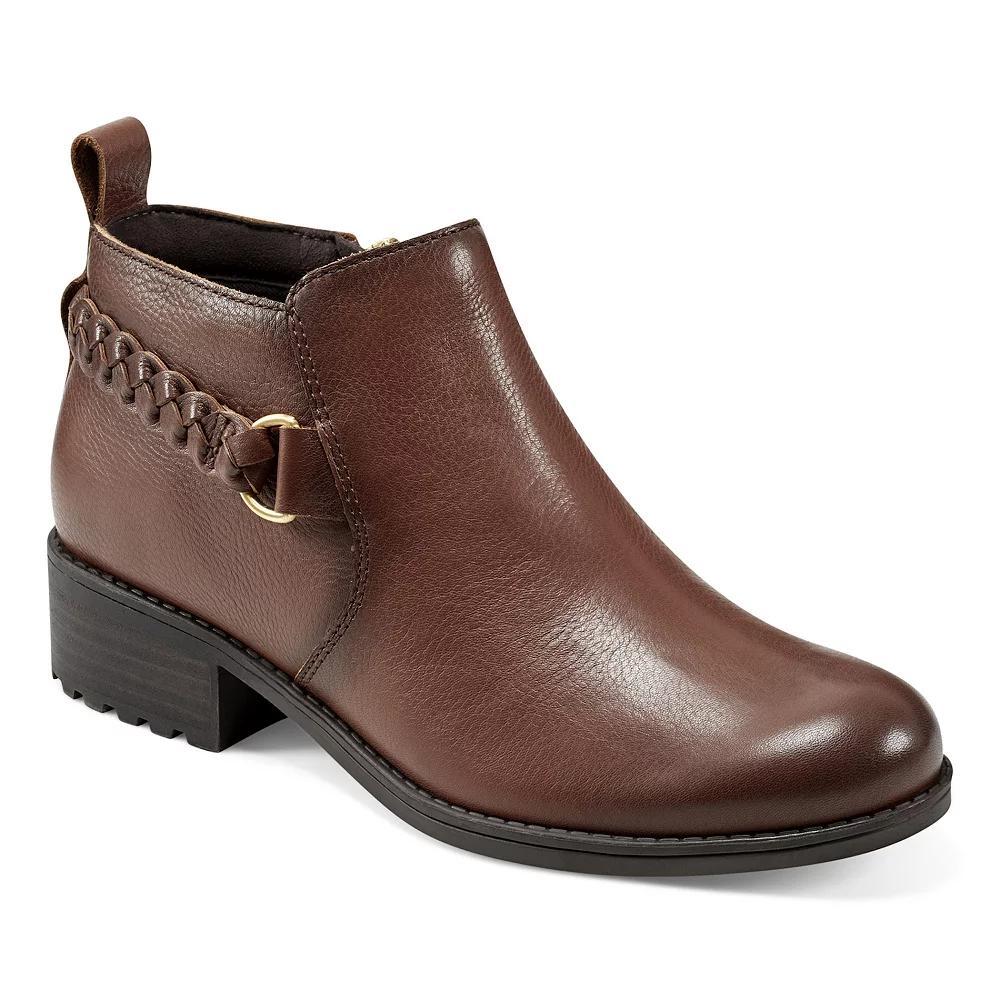 Easy Spirit Roslyn Women's Leather Ankle Boots, Size: 10, Medium Brown Leather Product Image