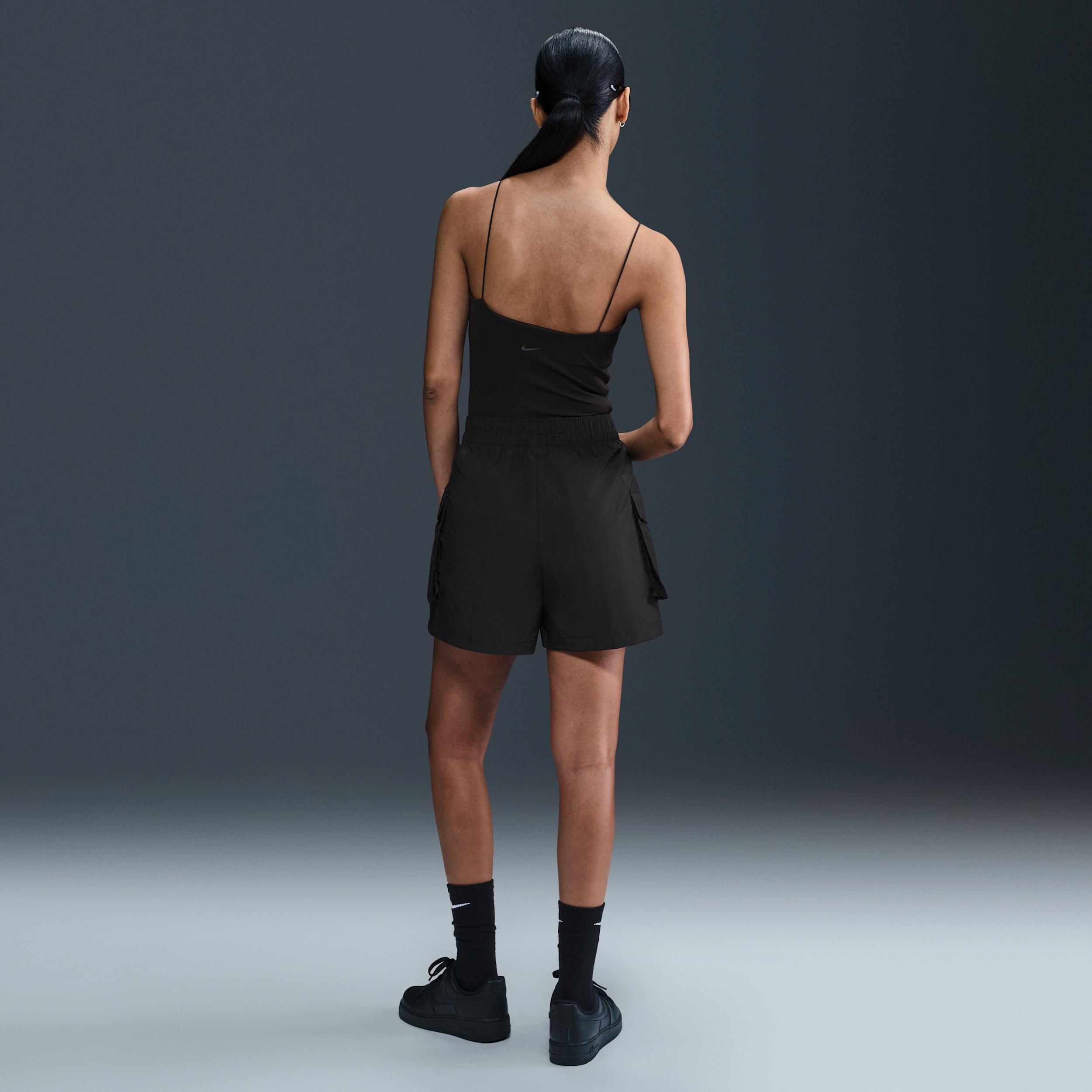 Women's Nike Sportswear Essential Woven High-Waisted 5" Cargo Shorts Product Image