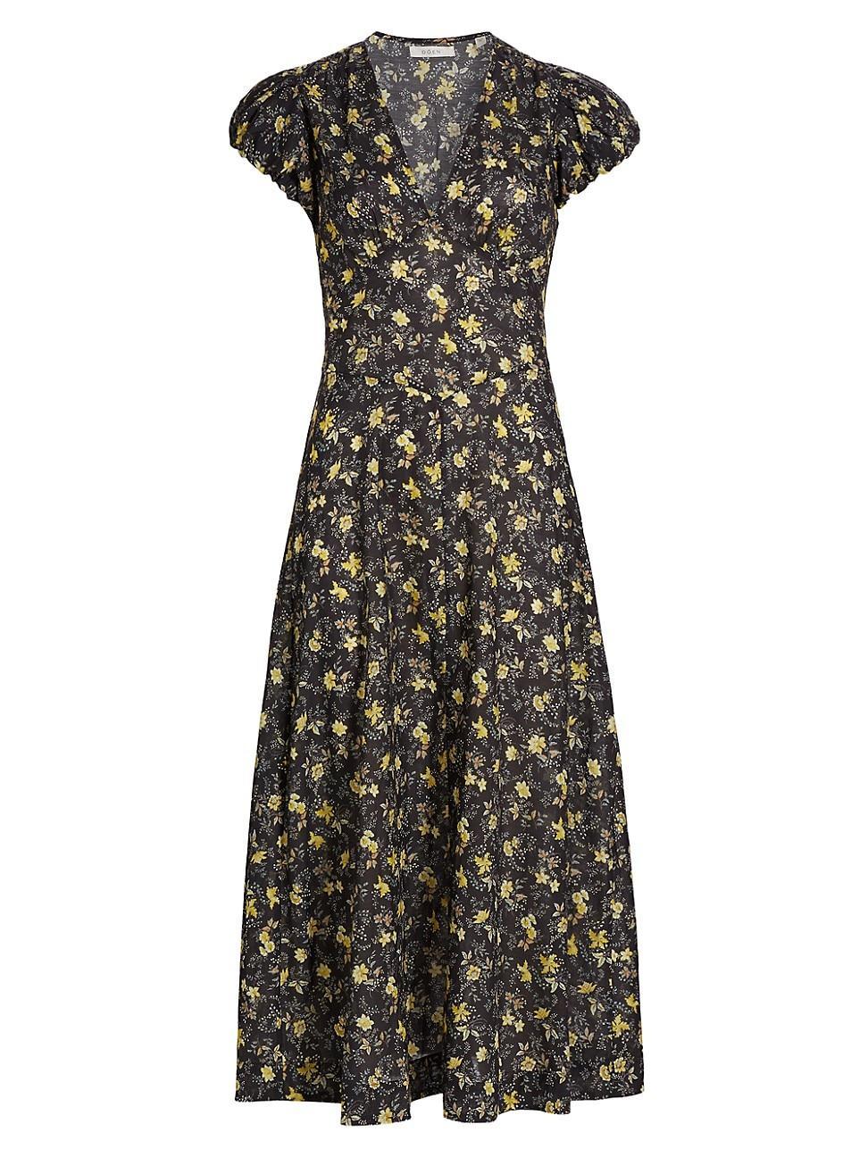 Womens Rosalinda Floral Midi-Dress Product Image