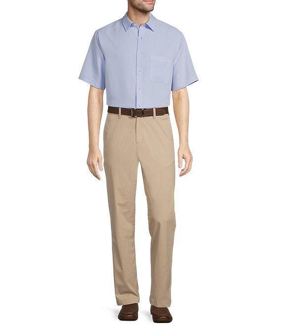Roundtree & Yorke Big & Tall Short Sleeve Small Check Sport Shirt Product Image
