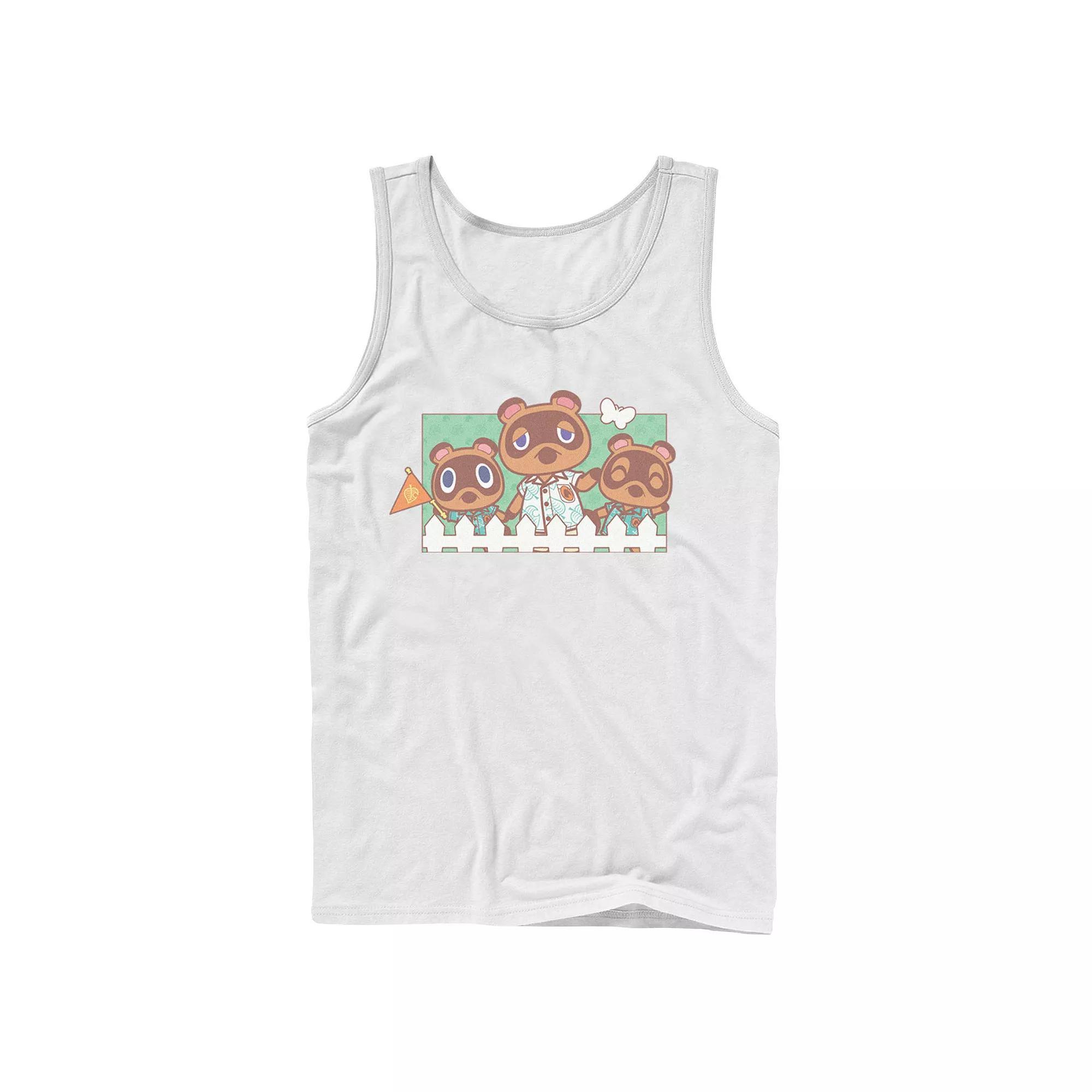 Mens Animal Crossing New Horizons Nook Family Portrait Tank Top Product Image