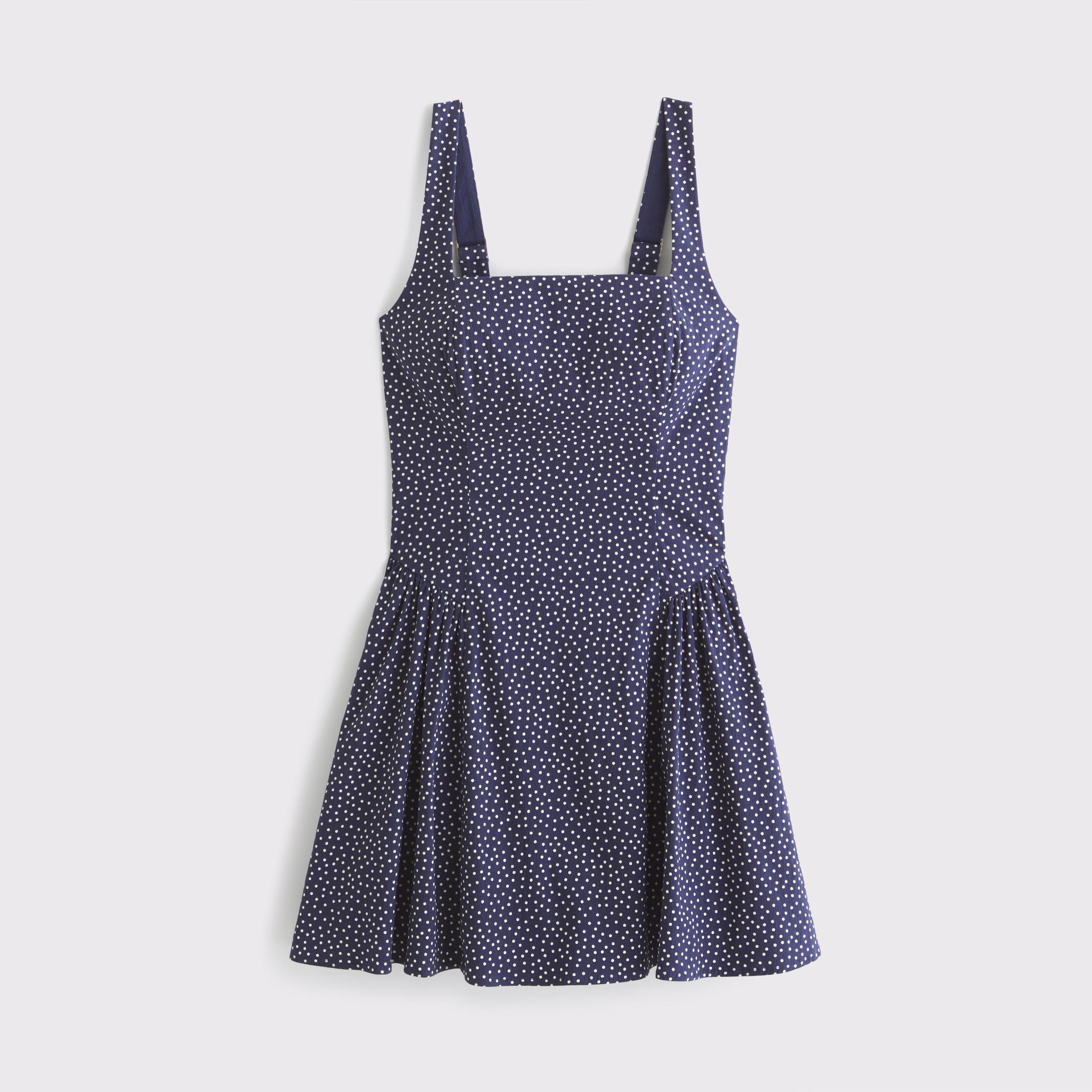 The A&F Mila Dipped-Waist Stretch Mini Dress Product Image