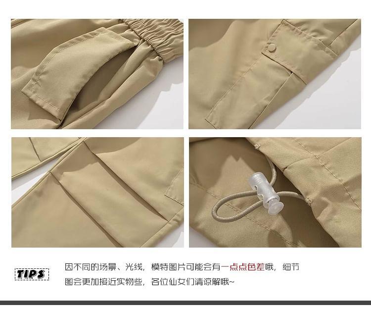 Quick-Dry Wide-Leg Cargo Pants in 6 Colors Product Image