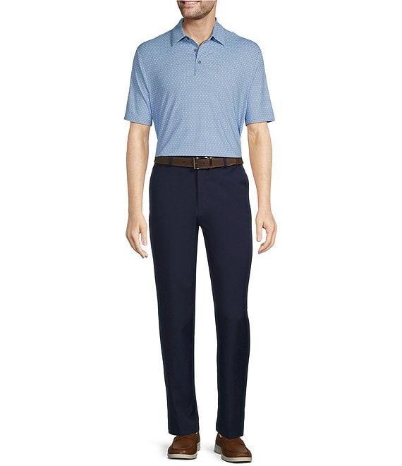 Roundtree & Yorke Performance Stewart Flat Front Classic Fit Solid Pants Product Image