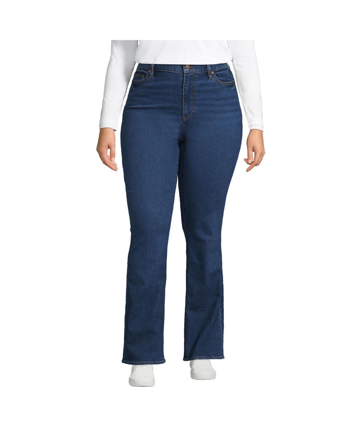 Plus Size Lands' End Recover High-Rise Bootcut Jeans, Women's, Size: 18WX32, River Rinse Product Image
