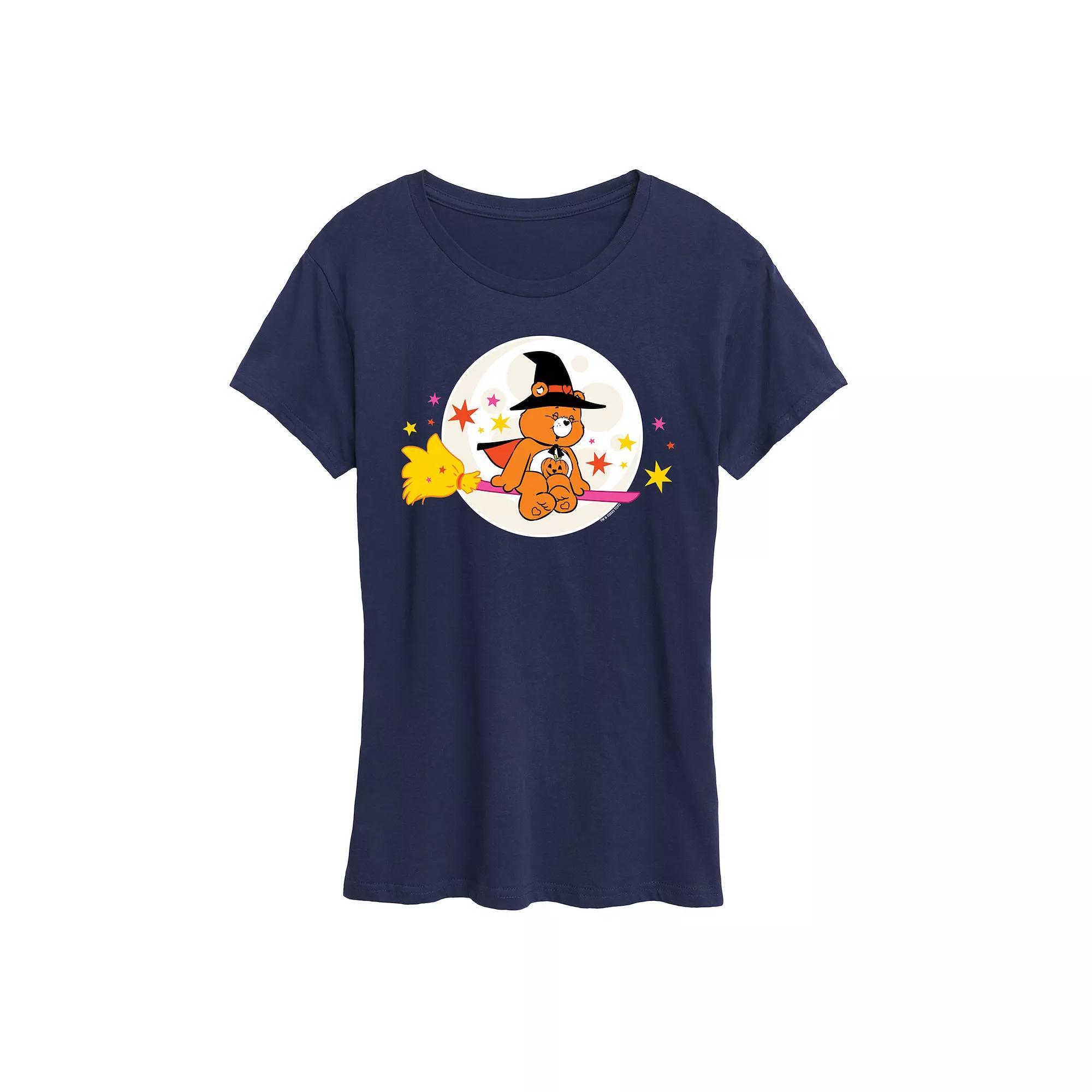 Womens Retro Sunset Three Crosses Graphic Tee Blue Product Image