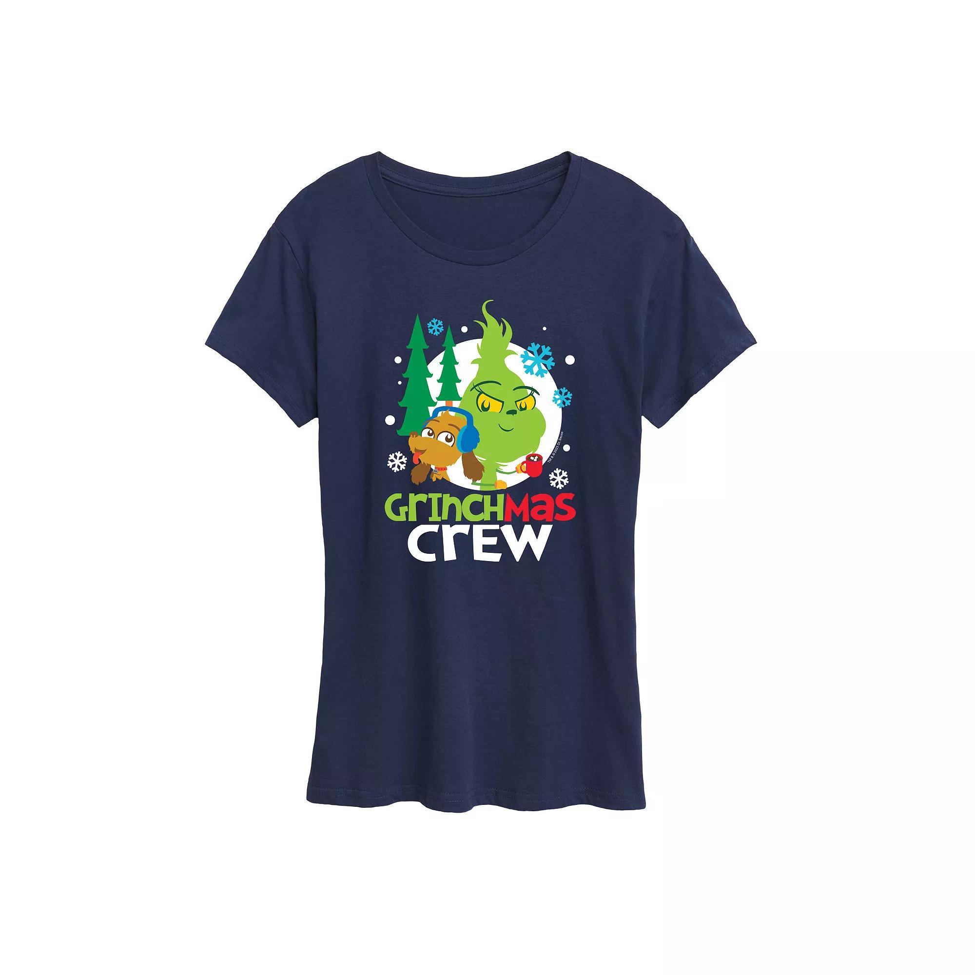 Women's Dr. Seuss Little Grinch Grinchmas Crew Graphic Tee, Girl's, Size: XXL, Grey Heather Product Image