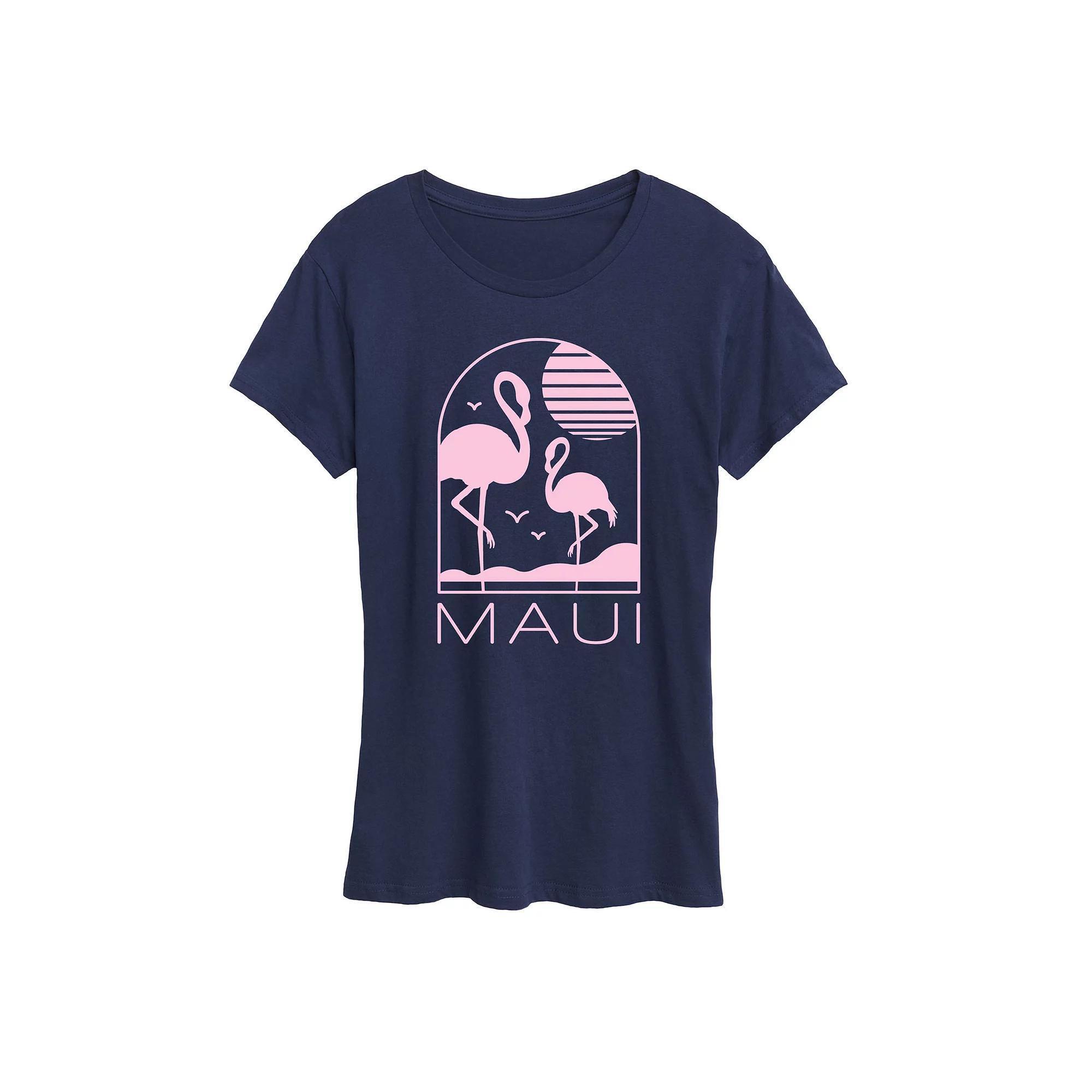 Womens Faith Hope Love Floral Graphic Tee Blue Product Image