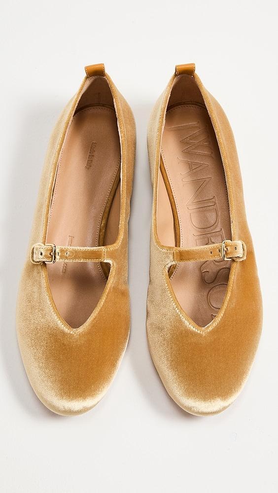 JW Anderson Velvet Ballerina Flats | Shopbop Product Image