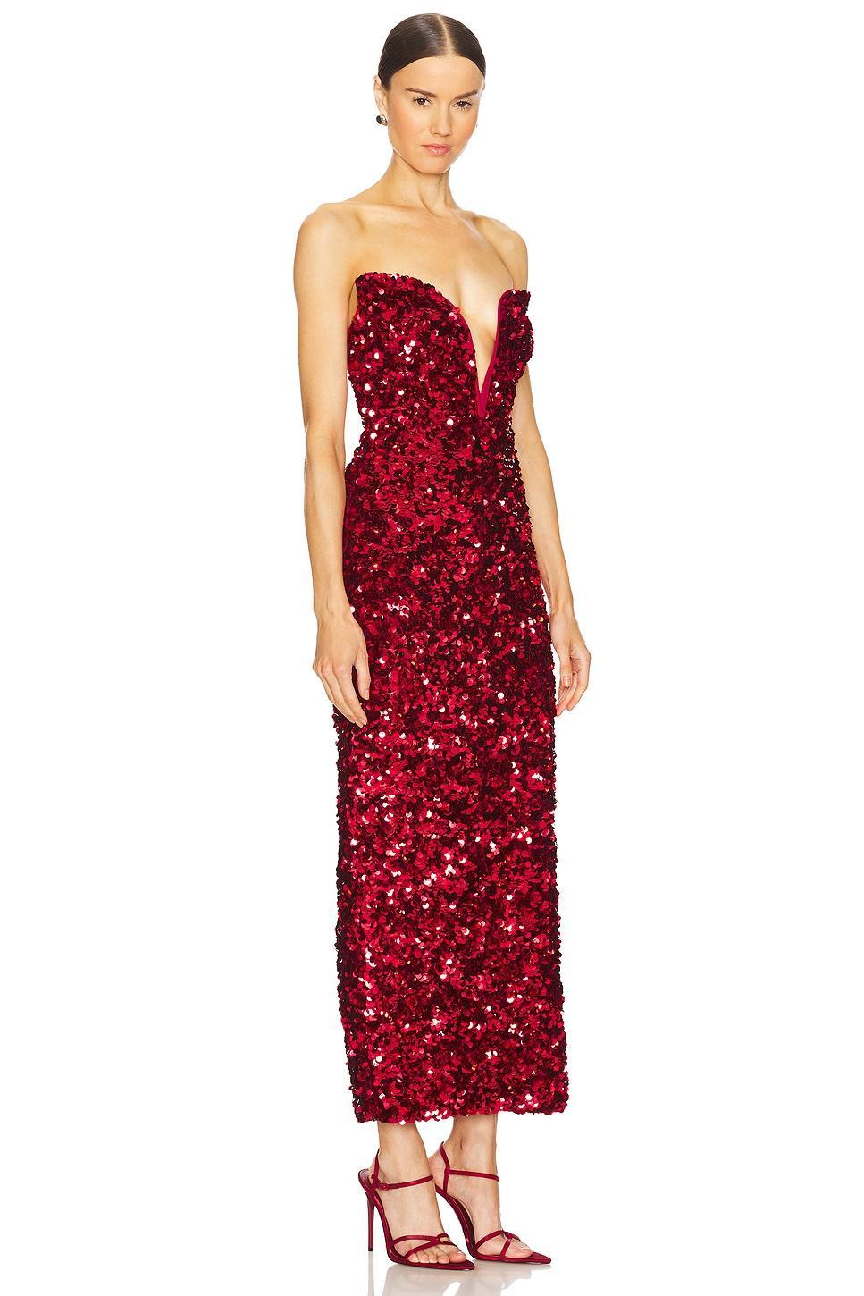 3D Sequin Midi Dress self-portrait Product Image