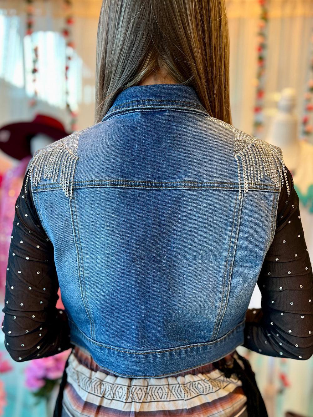 Reach For The Stars Denim Vest* Product Image