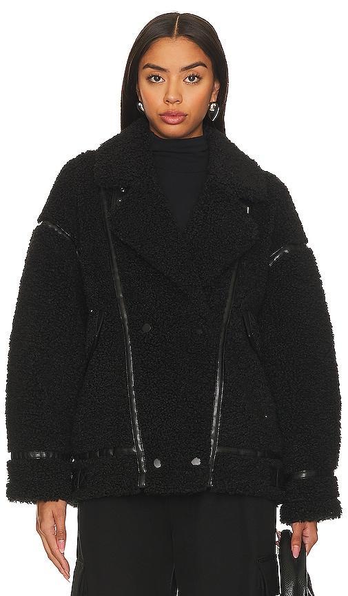 Womens Badu Sherpa Biker Jacket Product Image