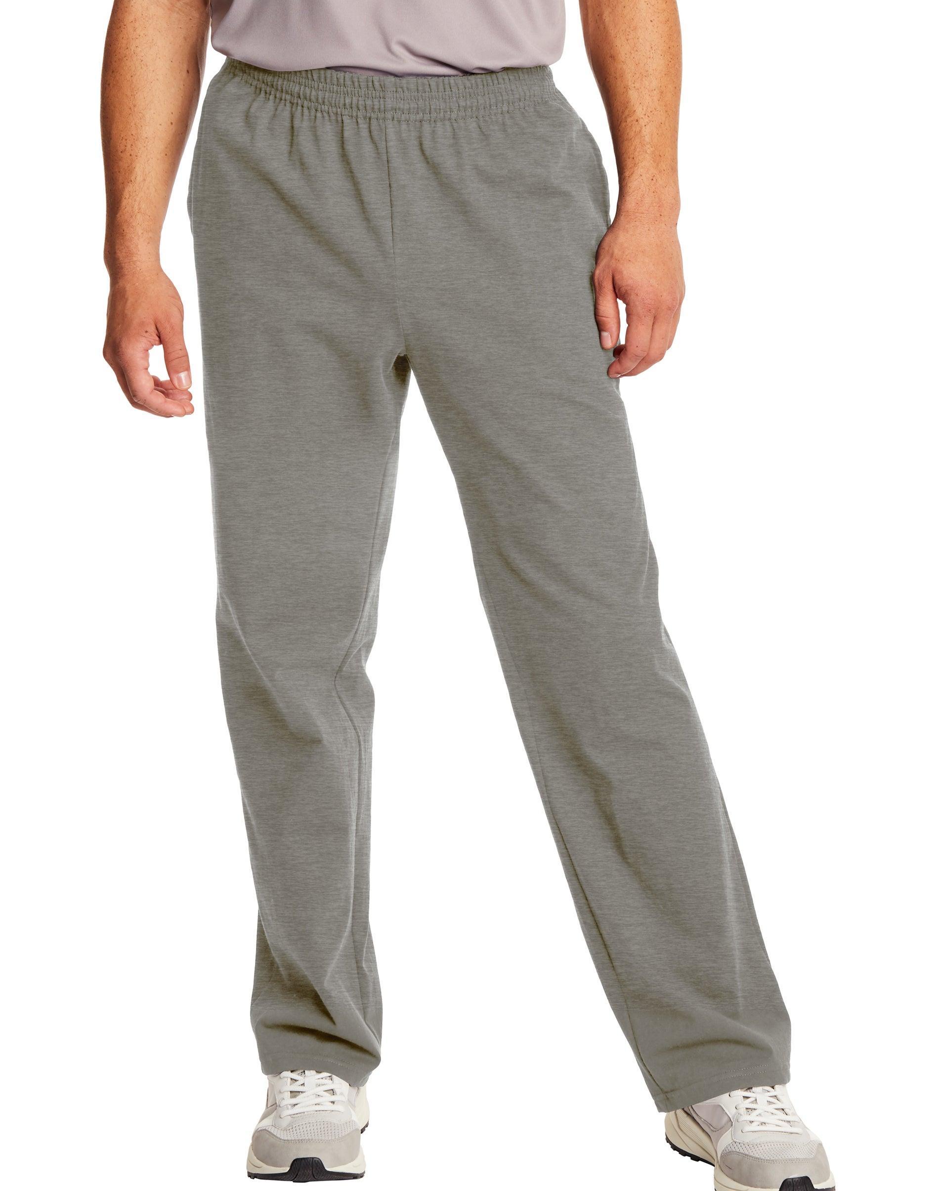 Hanes Essentials Mens Cotton Jersey Pants, 32 Charcoal Heather S Product Image