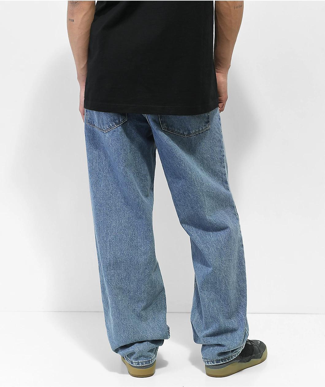 Empyre Loose Fit Medium Wash Skate Jeans Product Image