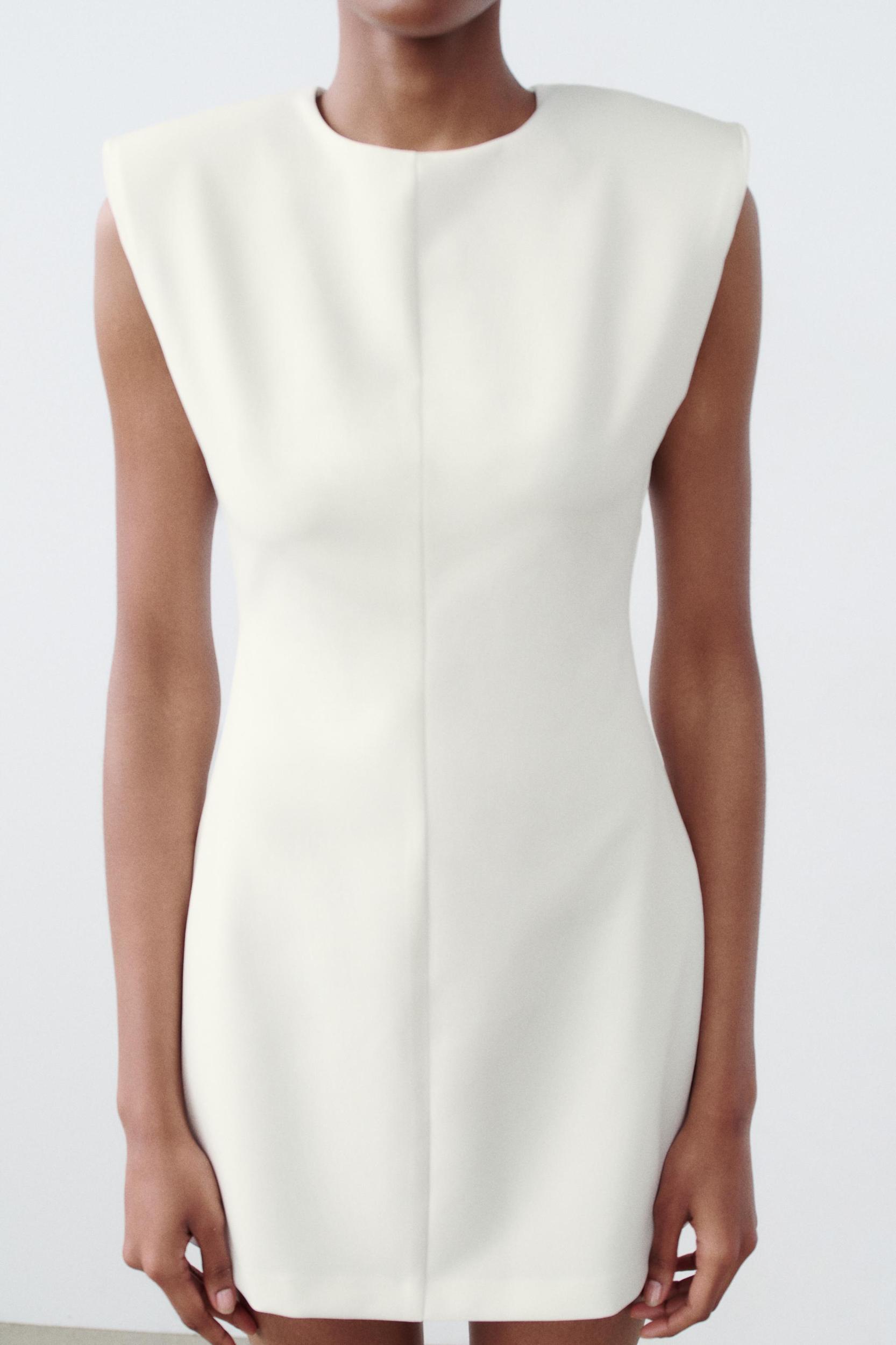 MINI DRESS WITH SHOULDER PADS Product Image