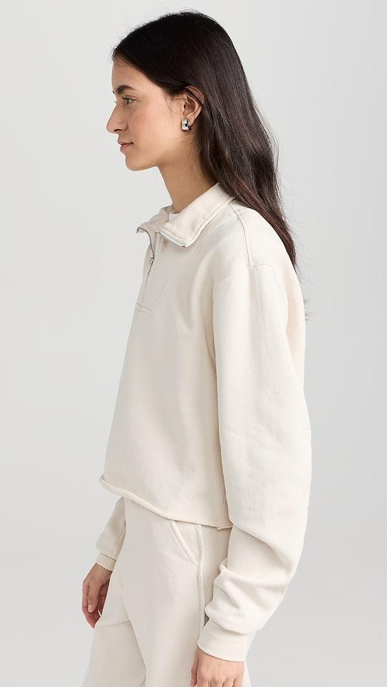 Les Tien Haley Crop Half Zip Pullover | Shopbop Product Image