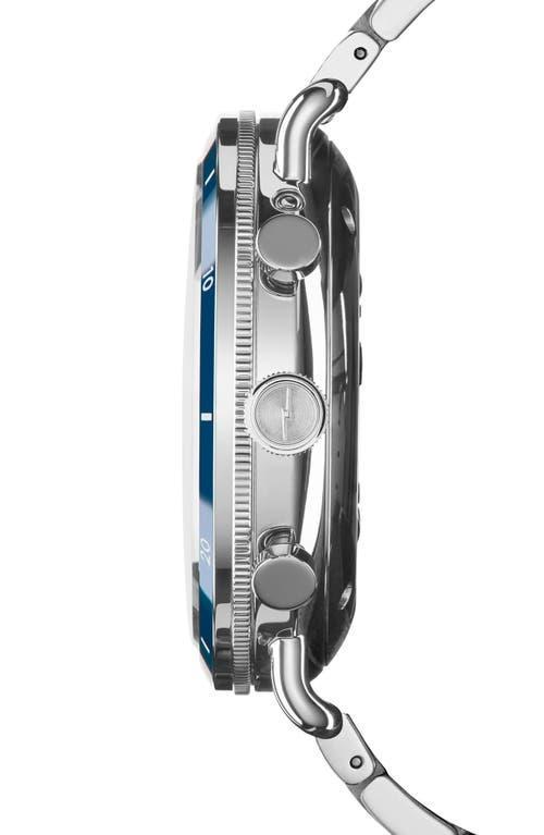 SHINOLA Men's Canfield Sport Stainless Steel Chronograph Bracelet Watch In Stainless Steel Blue Product Image