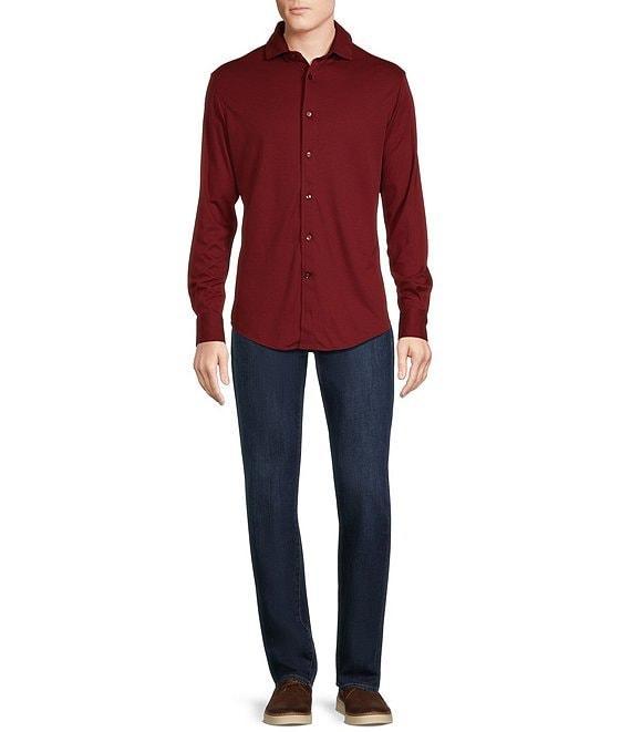 Cremieux Blue Label Chamonix Collection Long Sleeve Coat Front Supima Woven Shirt Product Image