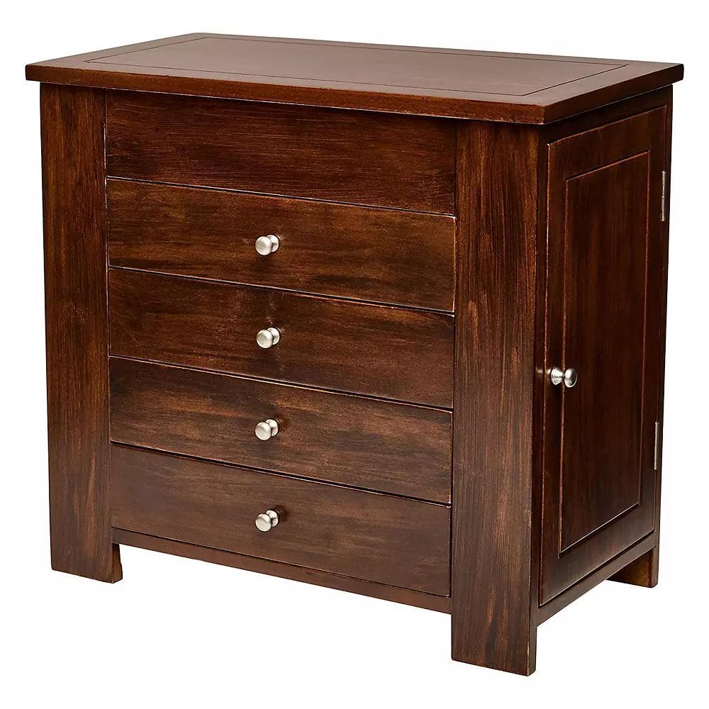 Mele and Co Makenna Wooden Jewelry Box, Women's, Brown Product Image