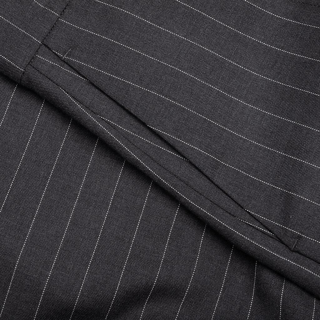 Folded Front Pleat Shorts - Mid Grey Melange Male Product Image