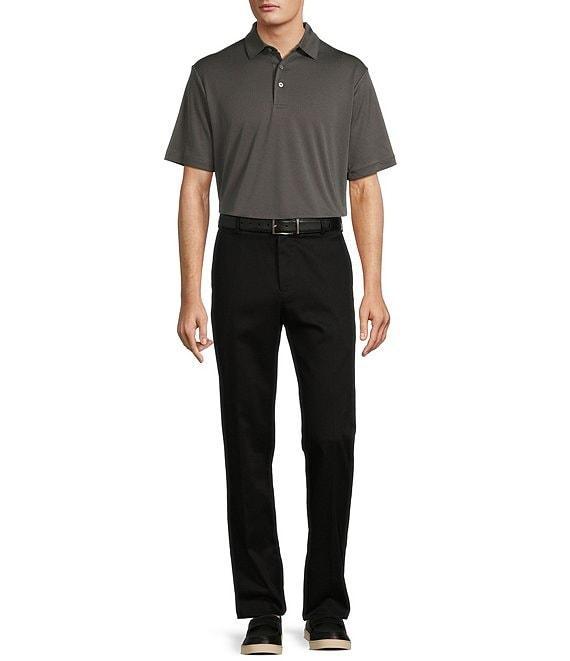 Roundtree & Yorke Performance Big & Tall The Fairway Short Sleeve Jacquard Polo Shirt Product Image