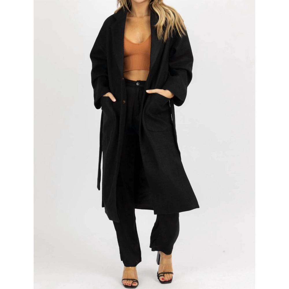 Women's OVERSIZE BELTED TRENCH COAT - Fore Product Image