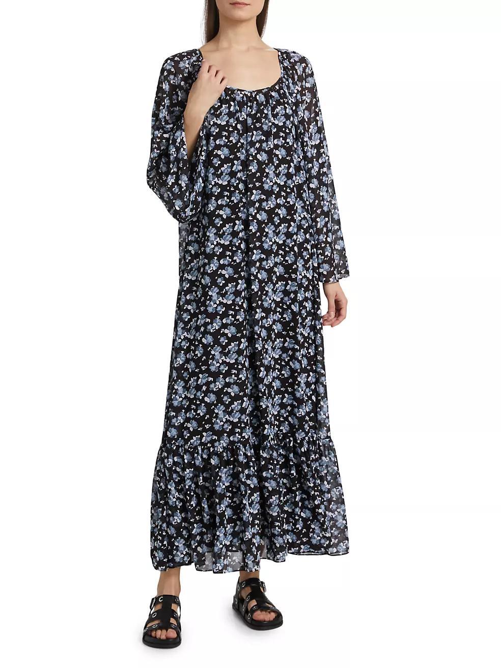 Floral Scoopneck Maxi Dress Product Image