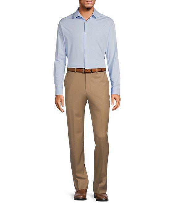 Hart Schaffner Marx Chicago Classic Fit Pre-Tailored Flat Front Super Stretch Dress Pants Product Image