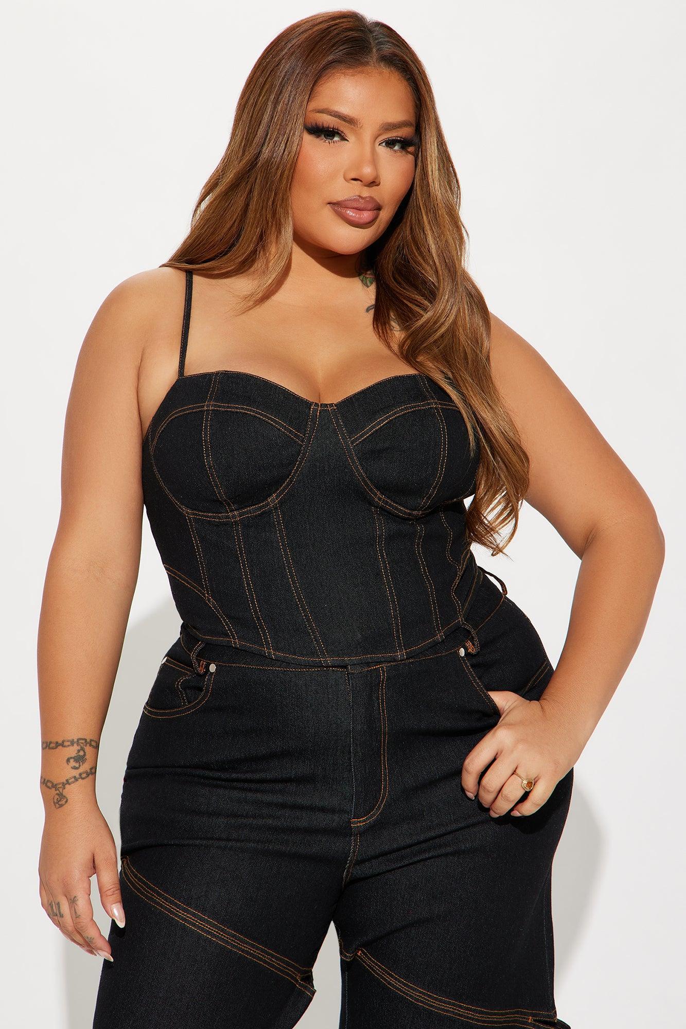 Jenny Denim Pant Set - Dark Wash Product Image