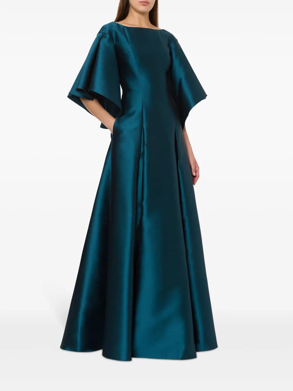 satin flared maxi dress Product Image
