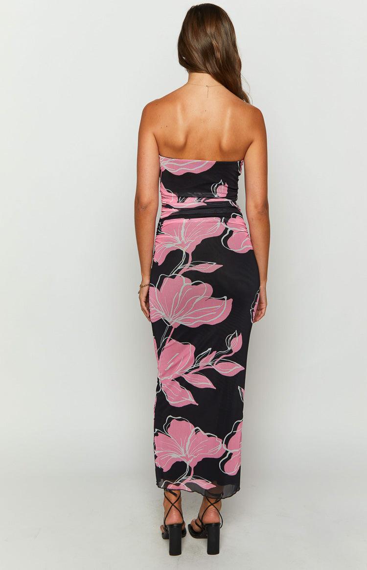 Imogen Black Print Maxi Dress Product Image