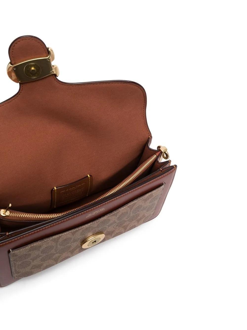 COACH Tabby Leather Shoulder Bag In B4 Tan Rust Product Image