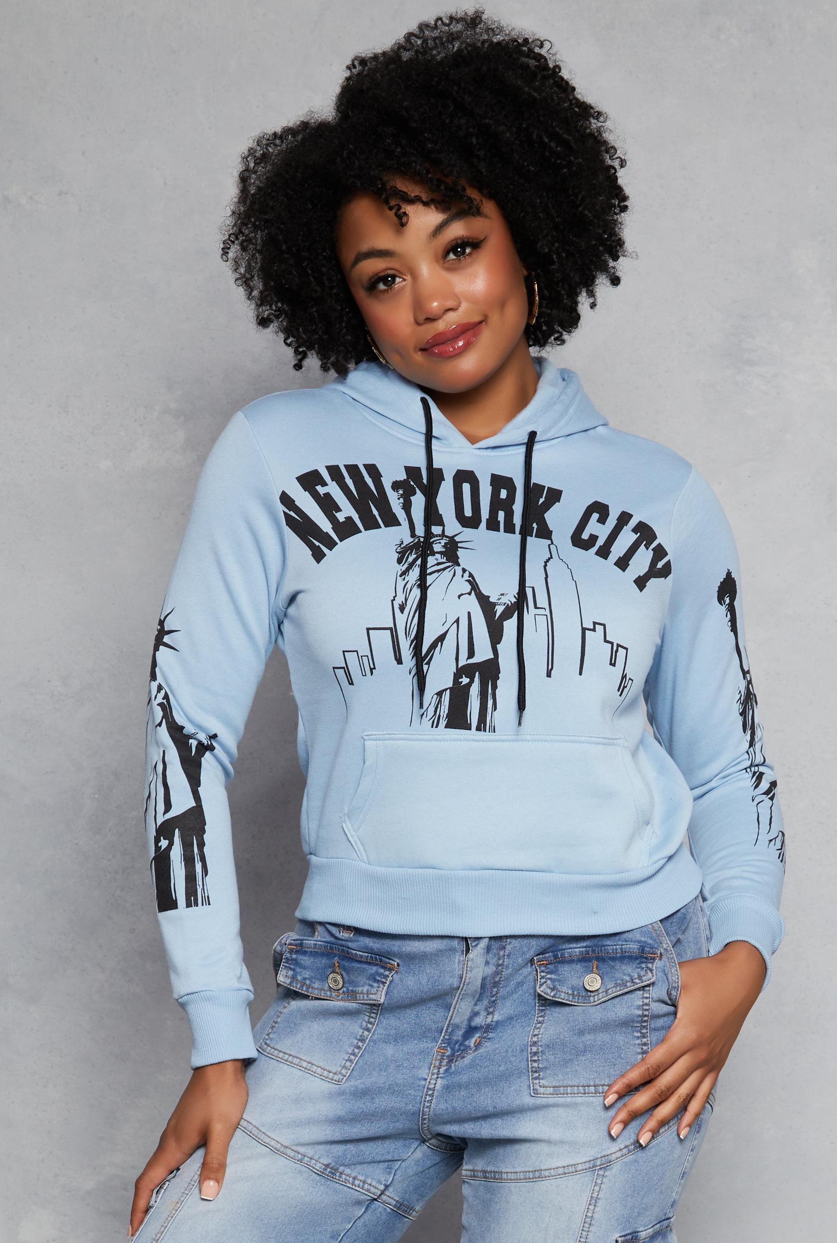 Womens Plus Size New York City Graphic Hoodie Product Image